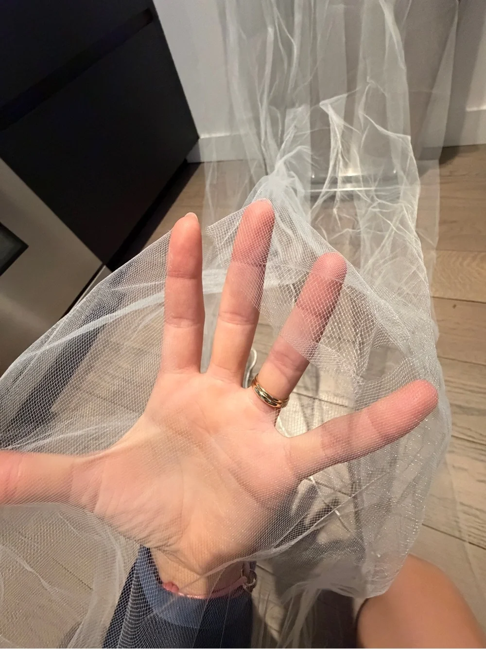 LIKE NEW Bridal Cathedral Veil - White Wedding Veil